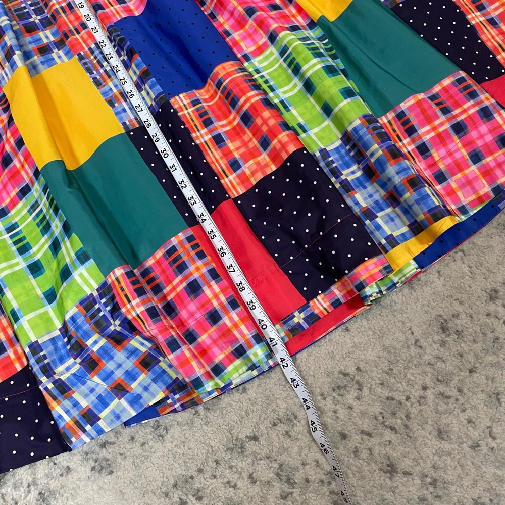 Maeve Colorblock Patchwork Maxi Skirt - Blue, Yellow, Green, Pink, Red - Picture 6 of 8